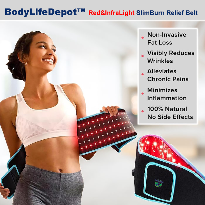 BodyLifeDepot™ Red&InfraLight SlimBurn Relief Belt